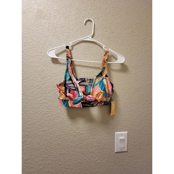 NWT Kona Sol Tropical Print Swim Top Size Small - Picture 1 of 4